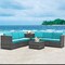 Costway 8 PCS Wicker Sofa Rattan Furniture Set Patio Furniture w/ Storage Table White\ Black\Turquoise\Red